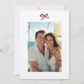 Save The Date Mariage de monogramme de crête florale orange dess (Dos)