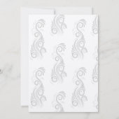 Save The Date Mariage de monogramme noir vintage (Dos)