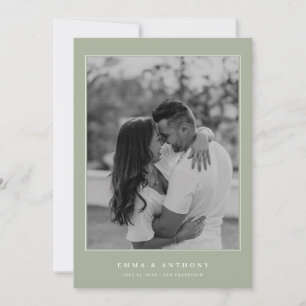 Save The Date Mariage de monogramme Vintage officiel