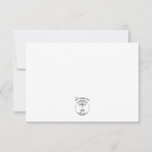 Save The Date Mariage de monographie de Noël (Dos)