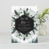 Save The Date Mariage de montagne chic imprimable (Debout devant)