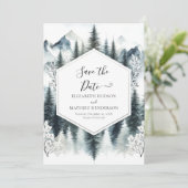 Save The Date Mariage de montagne unique (Debout devant)