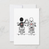 Save The Date Mariage de motards à moto (Devant)