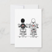 Save The Date Mariage de motards à moto (Devant)