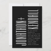 Save The Date Mariage de noms modifiables photo Ultra simple mod (Dos)