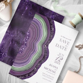 Save The Date Mariage de Parties scintillant de la géométrie d'â