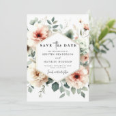 Save The Date Mariage de pêche Whimsical rustique (Debout devant)