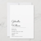 Save The Date Mariage de photos de script minimal Modifier la da (Devant)