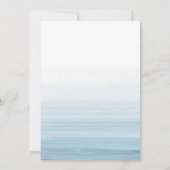 Save The Date Mariage de plage à l'aquarelle moderne (Dos)