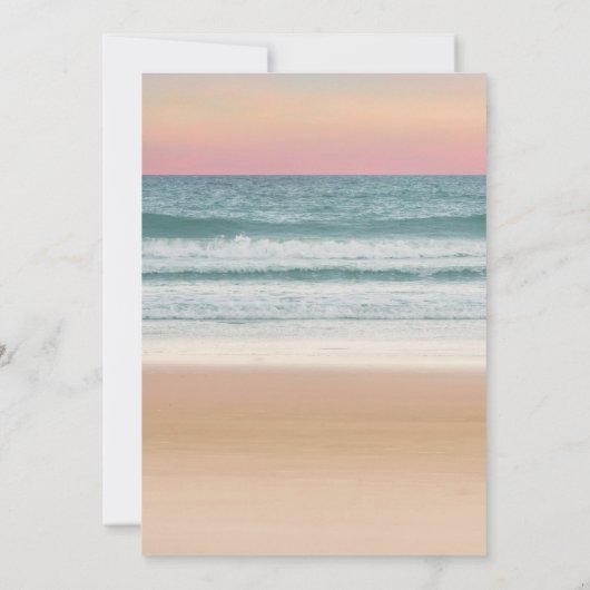 Save The Date Mariage de plage Change The Date (Dos)