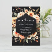 Save The Date Mariage de plage de lumière chic (Debout devant)
