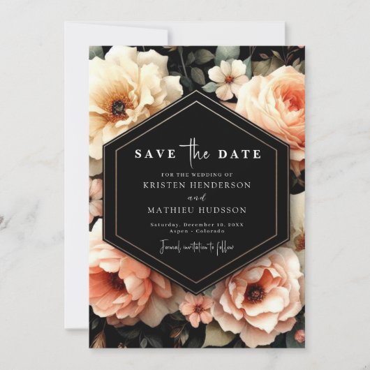 Save The Date Mariage de plage d'espacement en jeu (Devant)