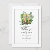 Save The Date Mariage de plage d'été Aloha Enregistrez la date (Devant)