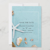 Save The Date Mariage de plage d'été Enregistrez la date (Devant)