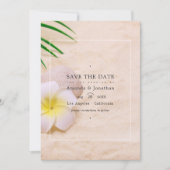 Save The Date Mariage de plage d'été, Sauvegarder la date (Devant)