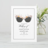 Save The Date Mariage de plage en été frais (Debout devant)