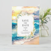 Save The Date Mariage de plage numérique (Debout devant)