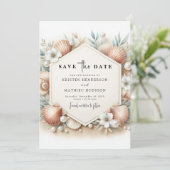 Save The Date Mariage de plage numérique imprimable (Debout devant)