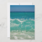 Save The Date Mariage de plage océanique d'été moderne (Dos)