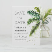 Save The Date Mariage de plage océanique d'été moderne (Debout devant)