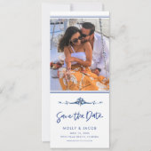 Save The Date Mariage de plage photo nautique (Devant)