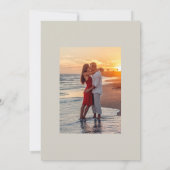 Save The Date Mariage de plage rustique en été Enregistrez la da (Dos)