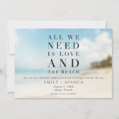 Save The Date Mariage de plage simple (Devant)