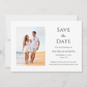 Save The Date Mariage de plage Tropical élégant (Devant)