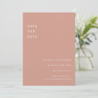 Mariage de police Dusty Rétro minimal Rose