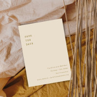 Mariage de police minimaliste Ochre Retro