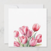 Save The Date Mariage de printemps aux tulipes (Dos)