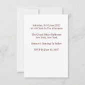 Save The Date 🌺Mariage de printemps avec fleurs de pêche 💐 (Dos)