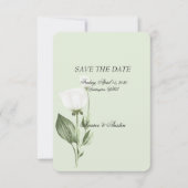 Save The Date Mariage de printemps de la Tulipe blanche (Devant)