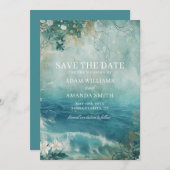 Save The Date Mariage de Rêve à Destination sur la Plage (Devant / Derrière)