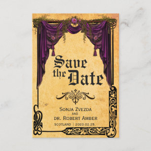 Save The Date Mariage de rideau celtique Enregistrer l'invitatio