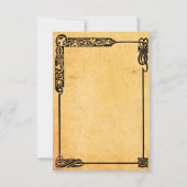 Save The Date Mariage de rideau celtique Enregistrer l'invitatio (Dos)