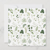 Save The Date Mariage de script botanique moderne et naturel (Dos)