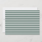 Save The Date Mariage de script classique blanc et vert élégant (Dos)