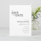 Save The Date Mariage de script classique élégant Enregistrer la (Debout devant)