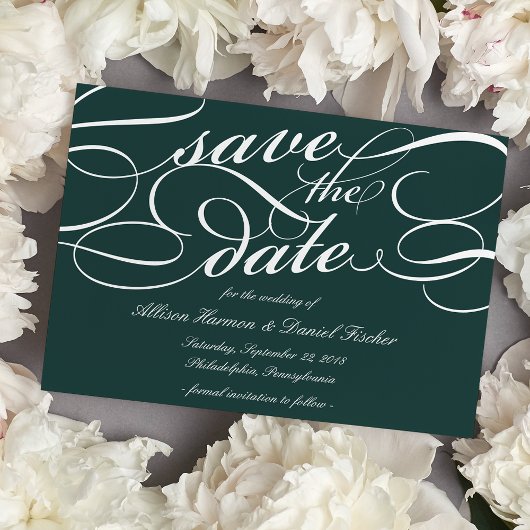 Save The Date Mariage de script classique Enregistrer la date |