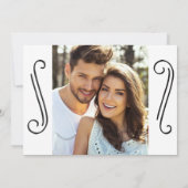 Save The Date Mariage de script écrit à la main Enregistrer la p (Dos)