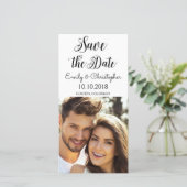 Save The Date Mariage de script écrit à la main Enregistrer la p (Debout devant)