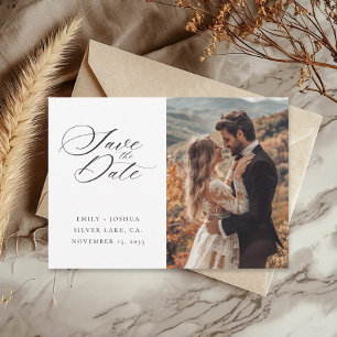Save The Date Mariage de script élégant et moderne