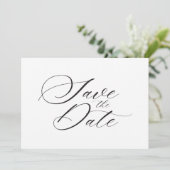 Save The Date Mariage de script élégant et moderne (Debout devant)