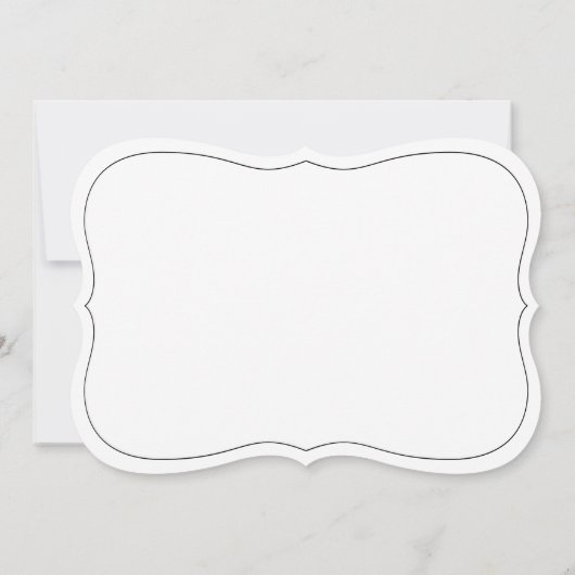 Save The Date Mariage de script élégant noir et blanc repoussé (Dos)
