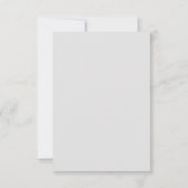 Save The Date Mariage de script en dentelle noir et blanc simple (Dos)