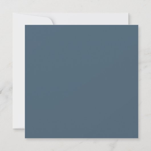 Save The Date Mariage de script minimal gris bleu sophistiqué (Dos)
