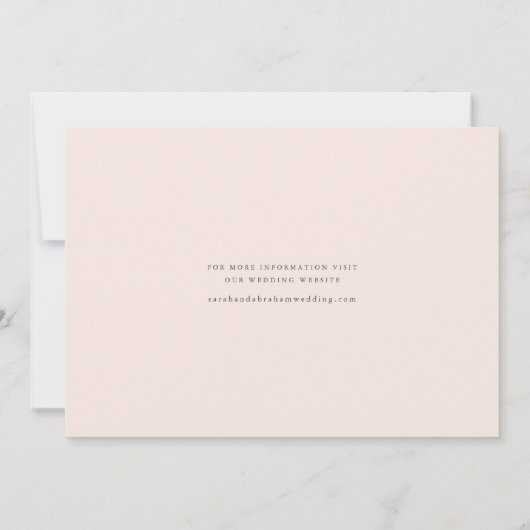 Save The Date Mariage de script minimum 3 photo (Dos)