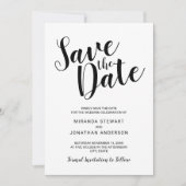 Save The Date Mariage de script moderne (Devant)