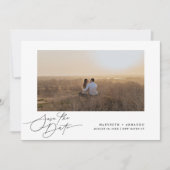 Save The Date Mariage de script moderne photo (Devant)